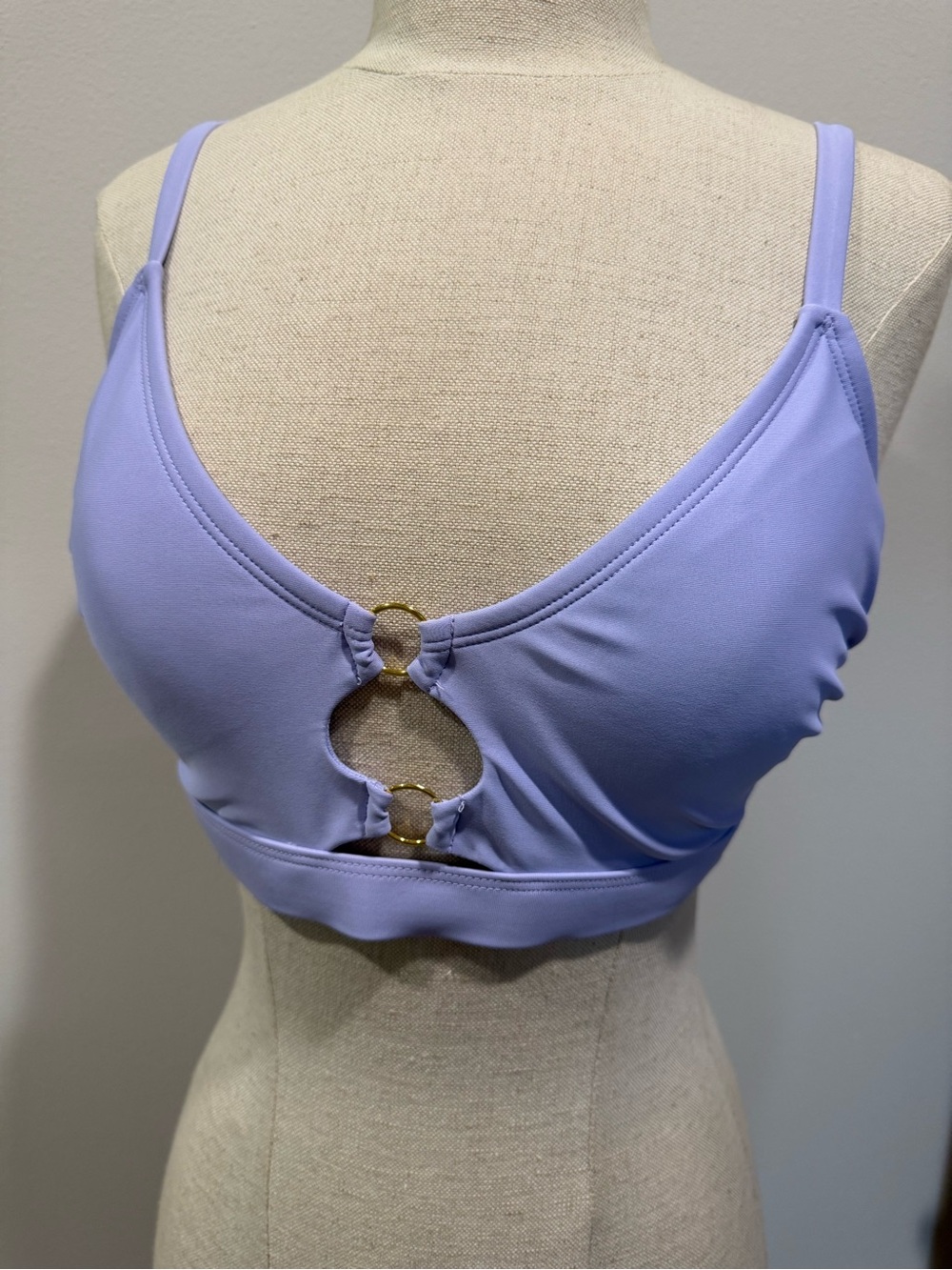 Wild Fable Light Purple Ring Front Bikini Top